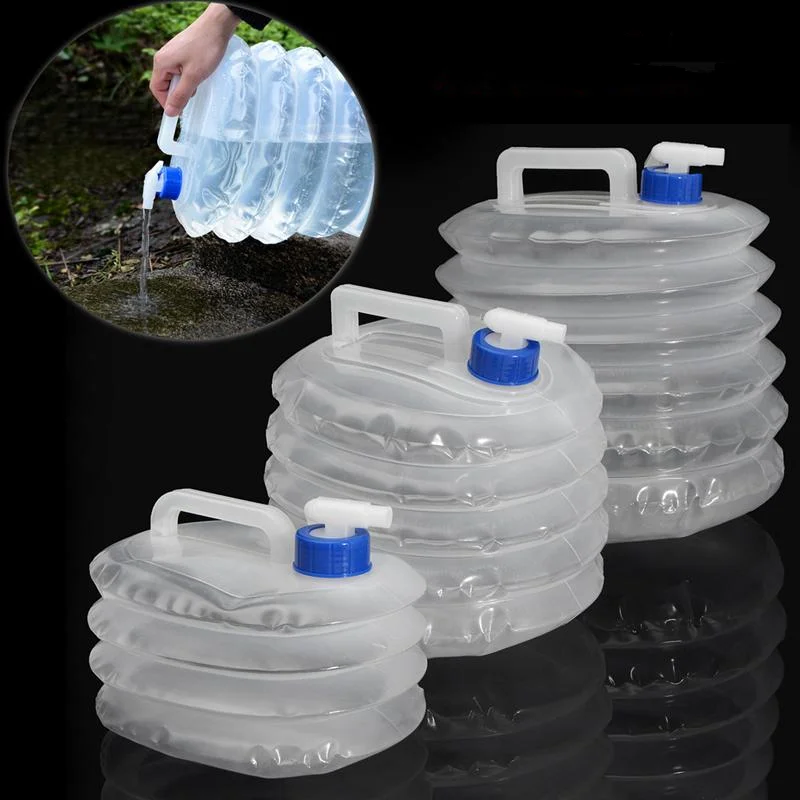 

3/5/8/10L Bucket Hiking Fishing Picnic Handy Collapsible Foldable Water Bottle Camping Travel Kit Water Container