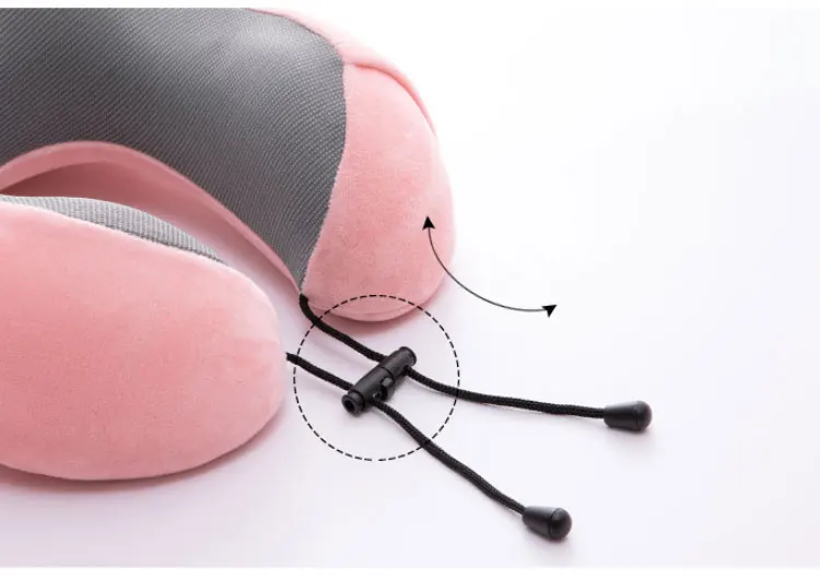 Путешествия Необходимые аксессуары складные u-образный PillowSoft шейной головы надувная подушка для отдыха для автомобиля самолет офис сон