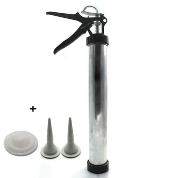 

Aluminum Alloy Caulking Glass Glue Gun Soft Silicone Sausage Sealant Cartridge Gun Renovation Worker Repairing Tool Labor Saving