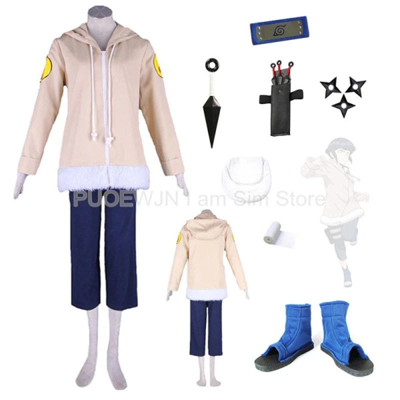 

Free Shipping Naruto Hinata Hyuga Cosplay Costume
