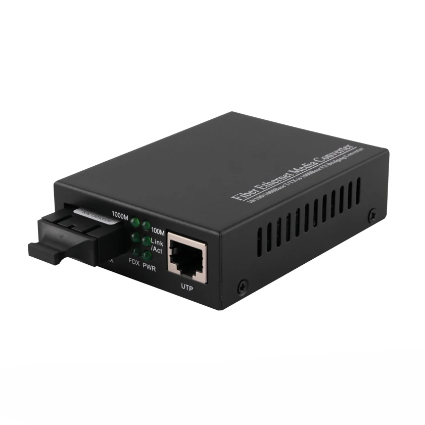 120 км 1000 м Одномодовый Двойной волокно Gigabit Волокно Media converter 1550nm SC/UPC Gigabit Media Converter