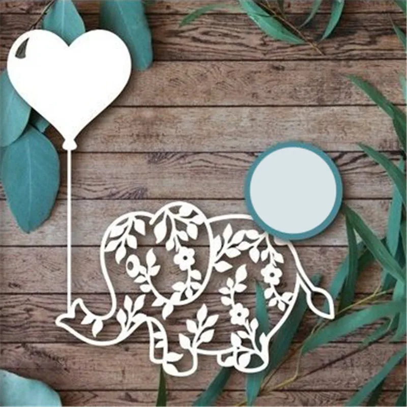 

GJCrafts Elephant Dies Animal Metal Cutting Dies for Scrapbooking Die Cut Stitch Craft Dies Troqueles New Die for 2019 Stencil