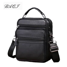 BAQI Brand Men Handbags Genuine Leather Soft Cow Leather Man Shoulder Messenger Bag 2019 New Fashion High Quality Ipad Phone Bag BAQI Brand Men Handbags Genuine Leather Soft Cow Leather Man Shoulder Messenger Bag 2019 New Fashion High Quality Ipad Phone Bag