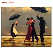 YH055 DIY Ручная роспись маслом вальс цифровая живопись по номерам Масляные картины китайские картины-свитки домашний декор