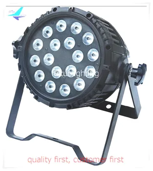 

Best Sell 4pcs/lot Outdoor 18x18w DJ Par Can Light Par Uplight Wedding LED RGBWA UV Par64 Waterproof IP65 Disco DJ Show Lighting