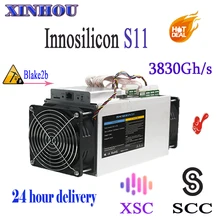 Innosilicon S11 SiaMaster 3.83TH/S 1380W SCC XSC Blake2b Asic Miner лучше, чем Antminer S9 X3 A3 L3 FFMiner DS19