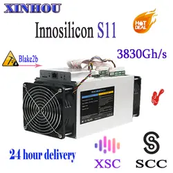 Innosilicon S11 siamaster 3.83TH/S 1380 W ГТК XSC Blake2b шахтерная микросхема лучше чем Antminer S9 X3 A3 L3 ffminer DS19