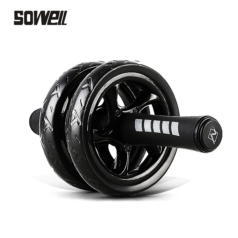 

Muscle Exercise Equipment Home Fitness Equipment Double Wheel Abdominal Power Wheel Ab Roller Gym Roller Trainer Training
