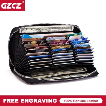

GZCZ Wallet Female Fashion Multiple Cards Women Purse Long High Quality Female Zipper Wallet Money Bag Portomonee Free Engraving