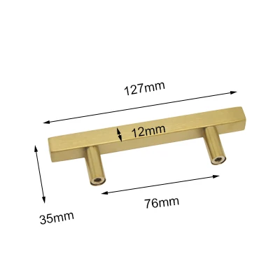 Probrico Золотая Мебель Тянет квадратный бар кухонный шкаф ручки из нержавеющей стали ящик комод шкаф ручки мебельная фурнитура