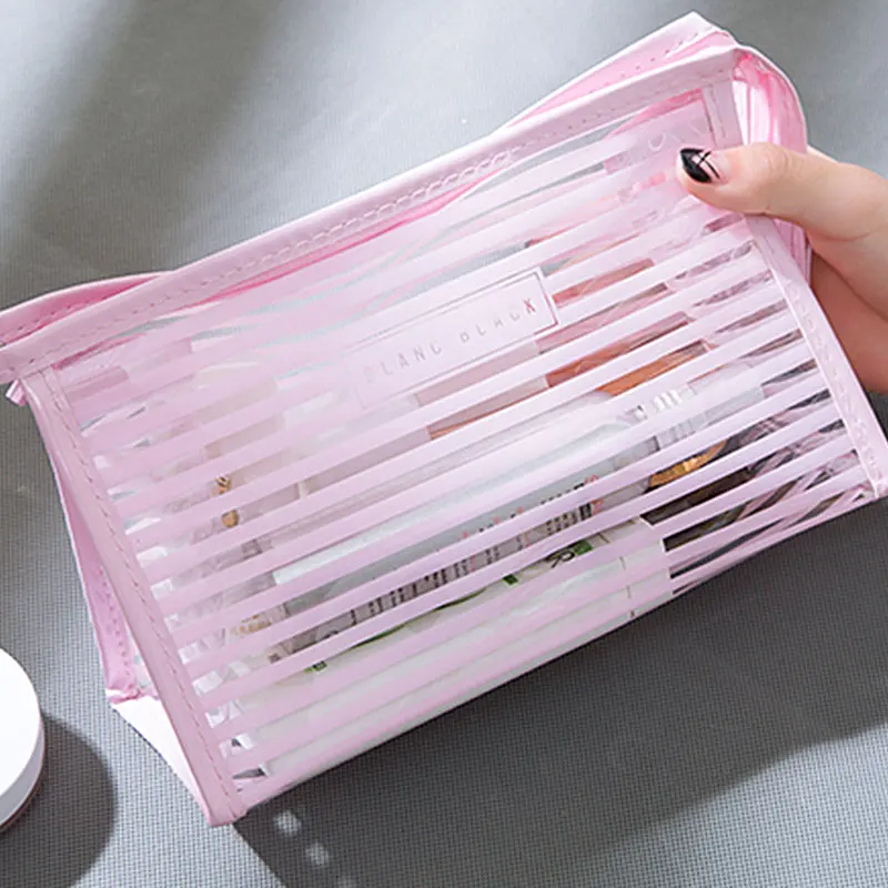 السفر التجميل حقيبة حمام حقيبة التجميل حالة المكياج اليد حقيبة الإناث للماء شفافة المنظم أدوات الزينة تخزين عدة