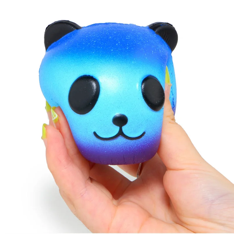 Jumbo Мягкий Красочный Galaxy Panda милый медленно поднимающийся снятие стресса мягкая сжимающая игрушка PU хлеб ароматизированный Рождественский Забавный Подарок для ребенка