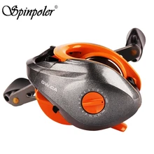 Spinpoler Левая Правая рука baitcasing Рыболовная катушка 6,1: 1 8+ 1BB желтый/серый приманка литье рыболовное колесо Карп Carretilha Pesca