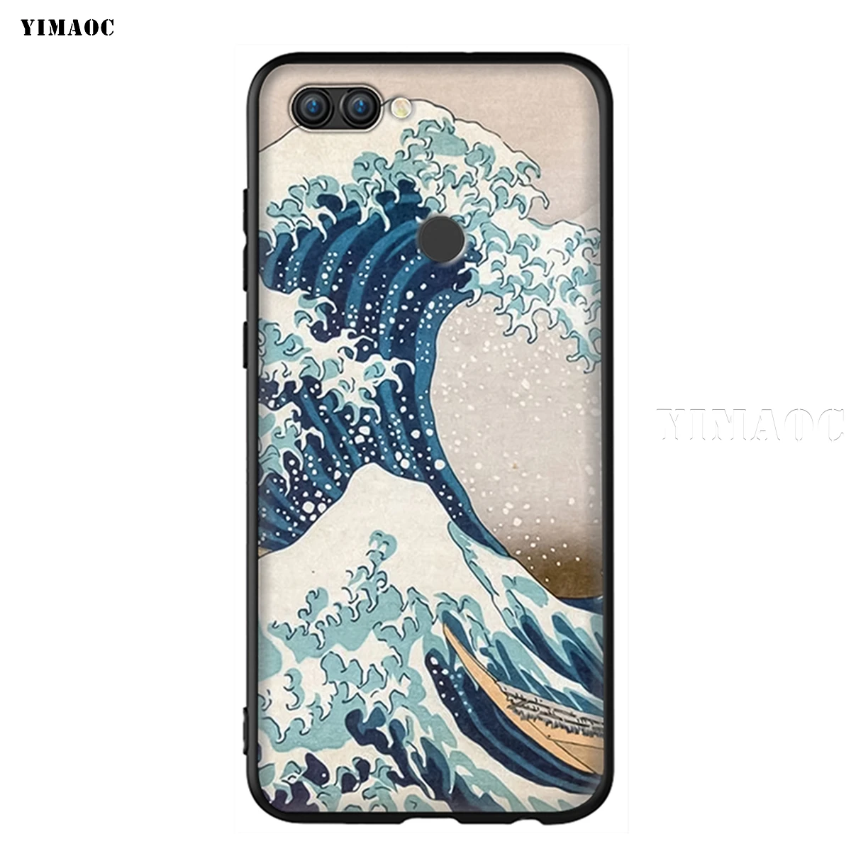 Японский силиконовый чехол YIMAOC The Great Wave off Kanagawa для huawei mate 10 P8 P9 P10 P20 Lite Pro P Y7 Y9 Smart Mini - Цвет: 1