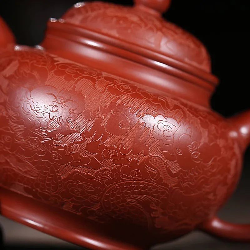 Yixing фиолетовый песок горшок ремесленник сырье ручной работы Шахта Dahongpao Longwen горшок специальная Кунг фу чайник и чайник
