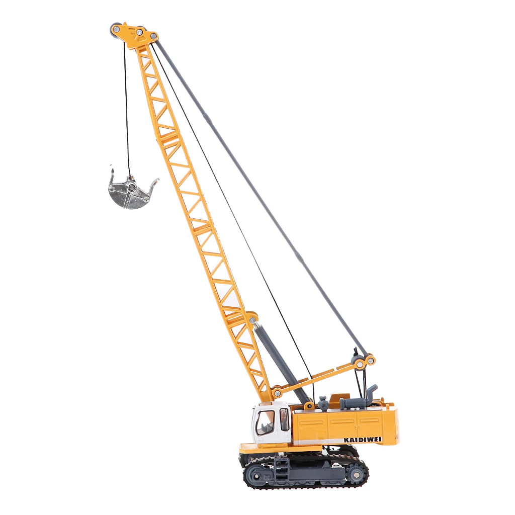 1:87 Diecast Engineering Vehicle Tower Crane Model Kids Children Collection Toy Gift