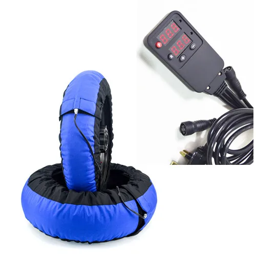 

1 pair Motorcycle Tire Warmer Set 120/ 190,120/200 17 Front and Rear Race Blue and blcak tyre warmer