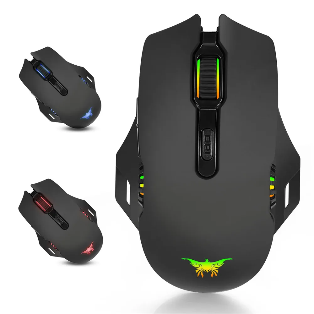 Combatwing Gaming Mouse 3200 DPI Adjustable 7 key 4 Color LED Light Gaming Mouse 