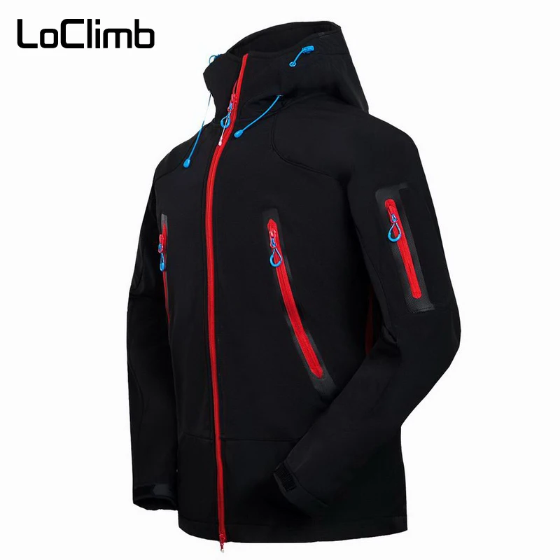 orange hiking jacket