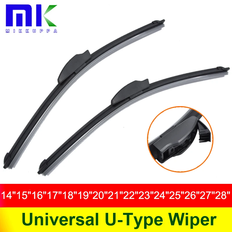 Universal U Type Car Wiper Blade 14 15 16 17 18 19 20 21 22 23
