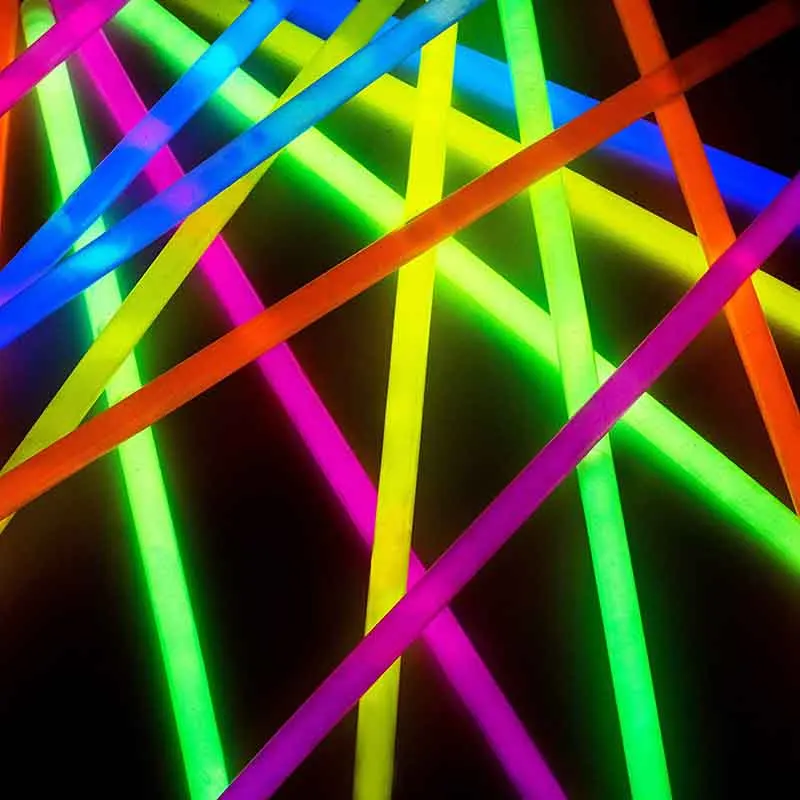 Party Sticks Glow Sticks Bulk 100 Count - 8 Brand Premium Glow In The Dark Light Sticks - Makes Tons of Glow Necklaces and Glow (7)