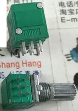 

5pcs/lot RK097G audio / amplifier / double potentiometer [with 40 steps] A50K A100K-handle length 15MM
