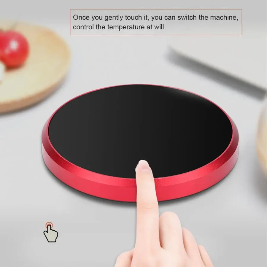 

Mini 15W Smart Touch Heating Insulation Base Glass Teapot Heater Coffee Milk Juice Warmer Holder Office Water Cup Thermostat