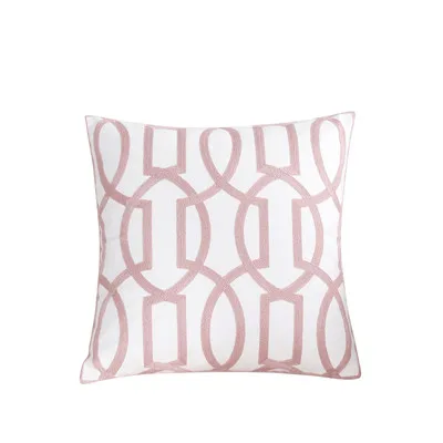 KISS QUEEN розовый Вышитый Чехол для подушки геометрический Бросок Наволочка декоративный чехол для подушки для дивана дома - Цвет: 2
