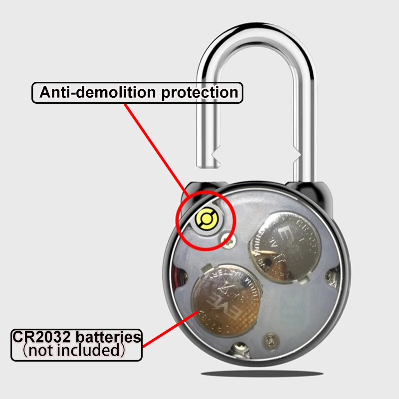 Smart Bluetooth Padlock Electronic Wireless Lock Keyless APP Control Bluetooth Password Shareing for Bike Motorcycle Home Door (222)
