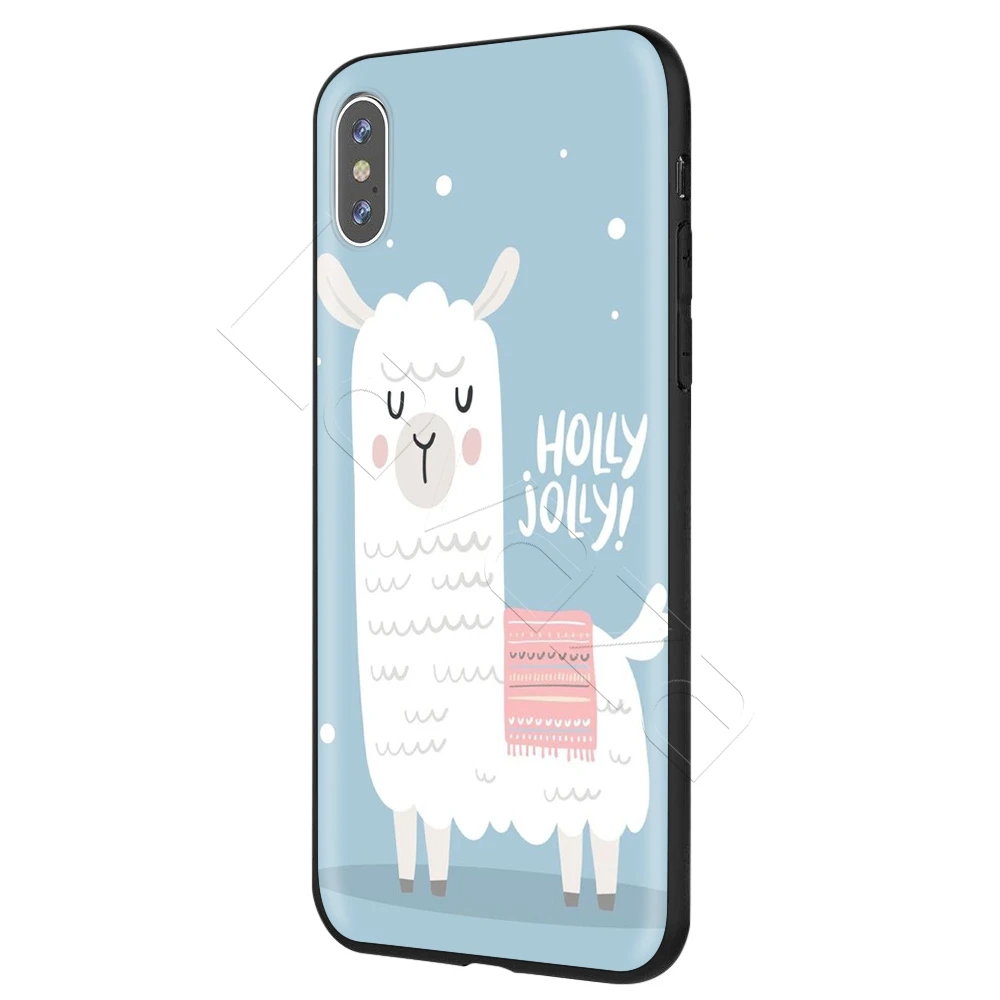 Чехол Lavaza No Prob Lama Llama Alpacas для iPhone 11 Pro XS Max XR X 8 7 6 6S Plus 5 5S se - Цвет: 6