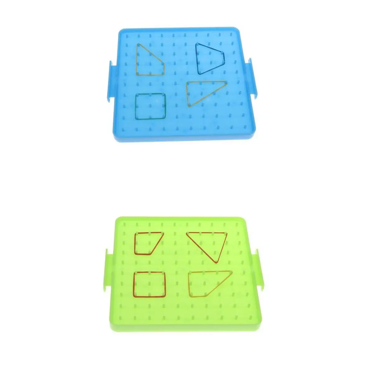 2 шт. синий Пластик ногтей Geoboard для детей дошкольного возраста, зеленый цвет, Детская изучение математики, игрушка, подарок на день рождения