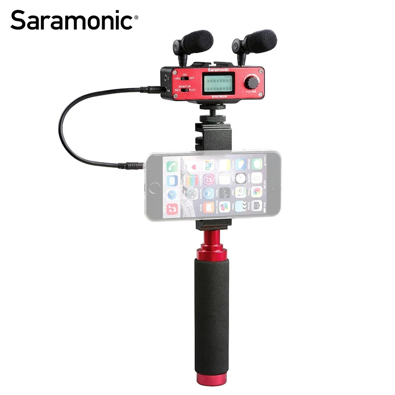 Saramonic SmartMixer профессиональная запись стерео микрофонная установка для смартфонов