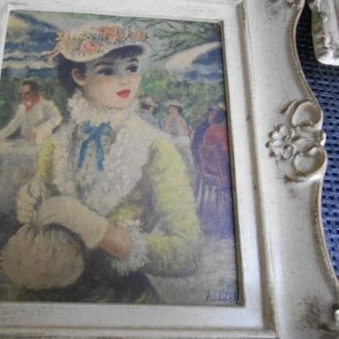 Old Vtg 1950s Illinois Mldg. Co. WINDSOR MODE PICTURES Wall Hangings Decor Set 3 (2)