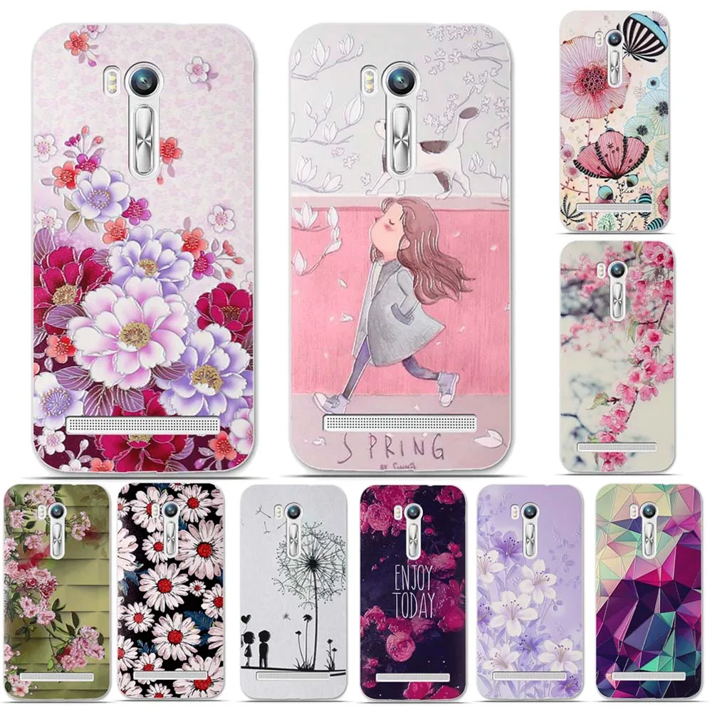 Мягкий силиконовый чехол из ТПУ с принтом для ASUS Zenfone ZB551KLCase роскошная задняя