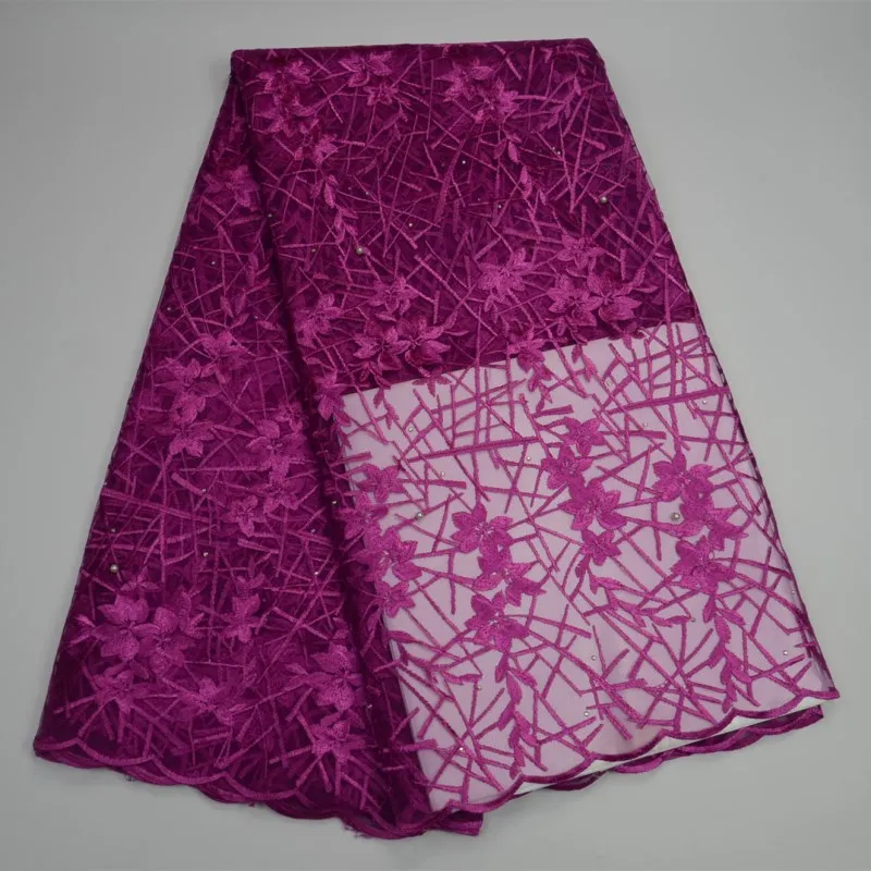 

French tulle lace net bead mesh lace Nigerian style embroidered hand cut for bridal