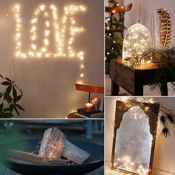 

LED Holiday Light 2M/5M/10M Fairy String LED Lights 3XAA Battery Operated for Garland Party Wedding Christmas Decoration
