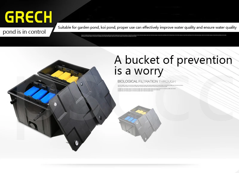 Большая емкость система фильтрации для разведения рыб в пруду система Koi пруд наружный фильтр баррель пруд большой и маленький Водоочистное оборудование