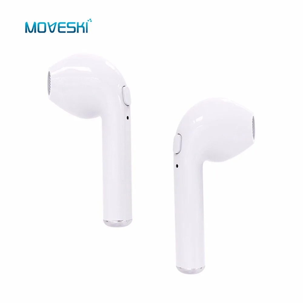 Moveski Bluetooth earphones by Fidget Things Wireless Bluetooth Earpiece for iPhone 6 6s 6sPlus 7 7 Plus X Android