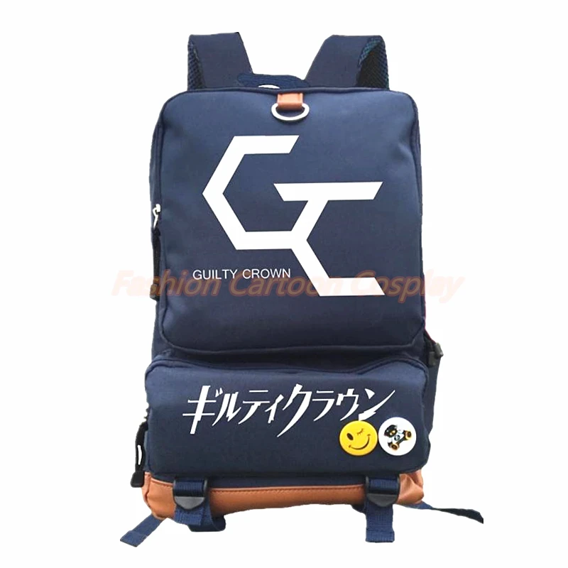 Аниме надпись «Guilty Crown GC» рюкзаки мужские Мультяшные рюкзаки школьные сумки Сумка для ноутбука тетрадь для студентов посылка дорожные Рюкзаки Mochilas