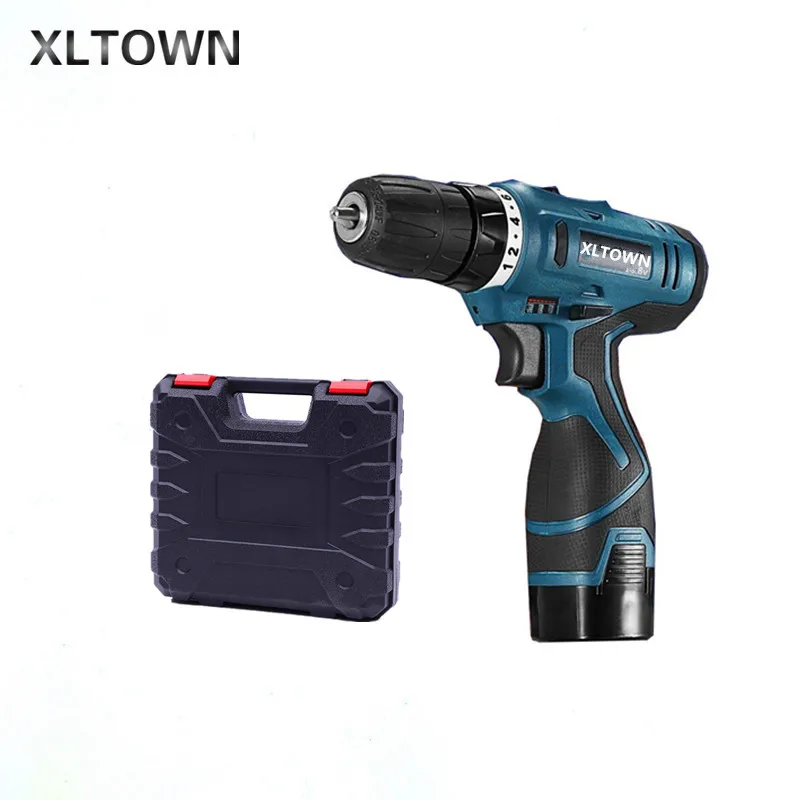 

Xltown 16.8v rechargeable lithium battery durable electric screwdriver with Plastic box packaging power tool Electric drill