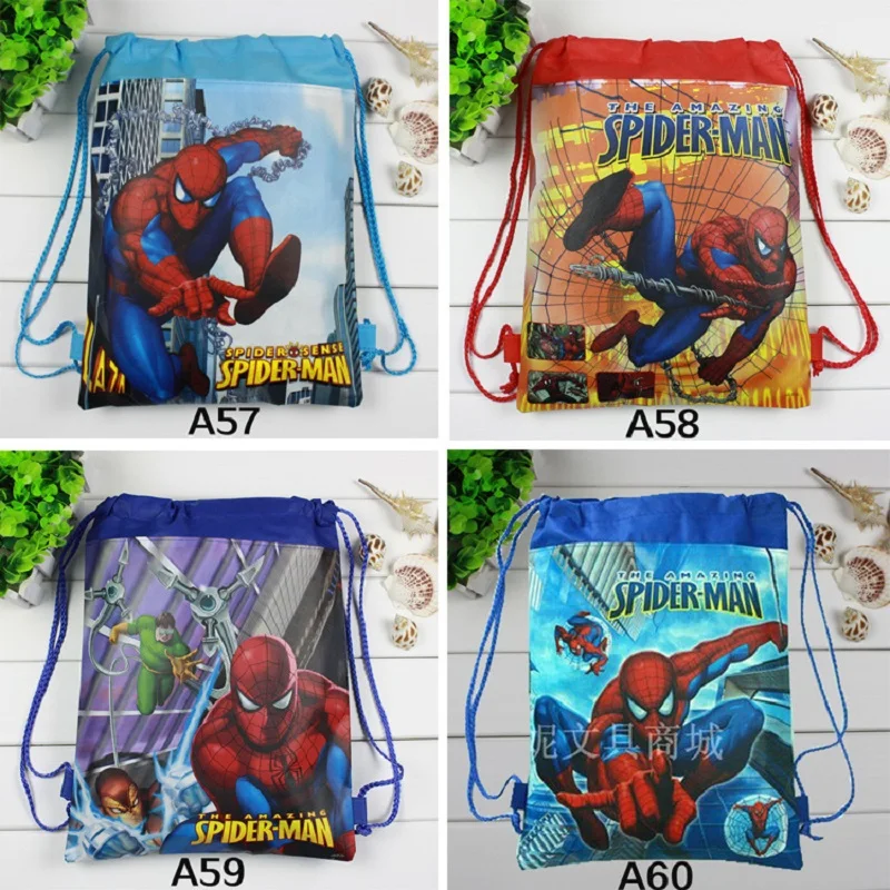 spiderman drawstring backpack