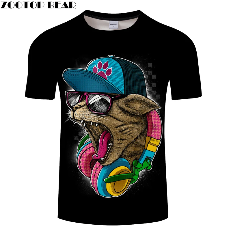 Cat&Music 3D Print t shirt Men Women tshirts Summer Funny Cartoon Short Sleeve O-neck Tops&Tees 2018 New Drop Ship ZOOTOP BEAR Cat&Music 3D Print t shirt Men Women tshirts Summer Funny Cartoon Short Sleeve O-neck Tops&Tees 2018 New Drop Ship ZOOTOP BEAR