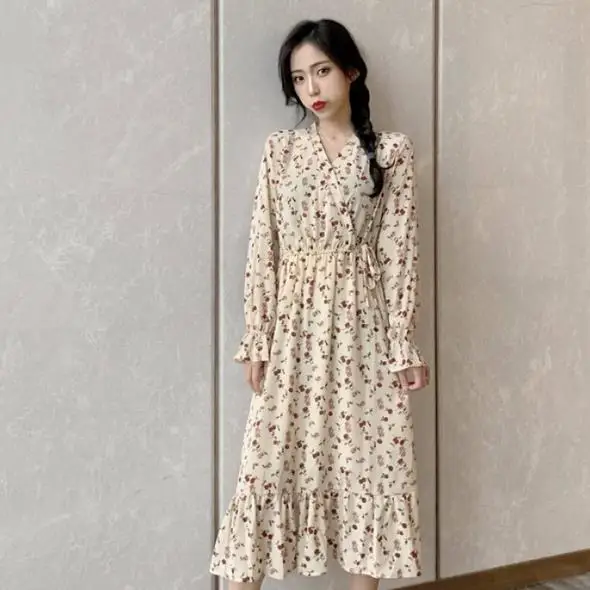 Платье Mori на девочку в японском стиле новые женские шифоновые платья с длинным