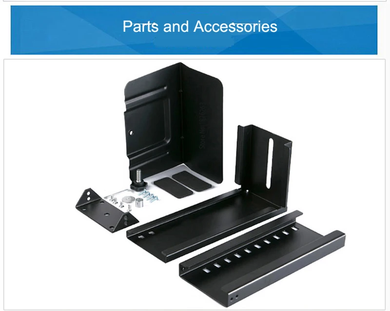 Titular sob a Mesa de Parede Universal Case Lado Suporte Ajustável Computador Cabide Caixa Host Rack Gd08 pc Cpu - Imagem 6