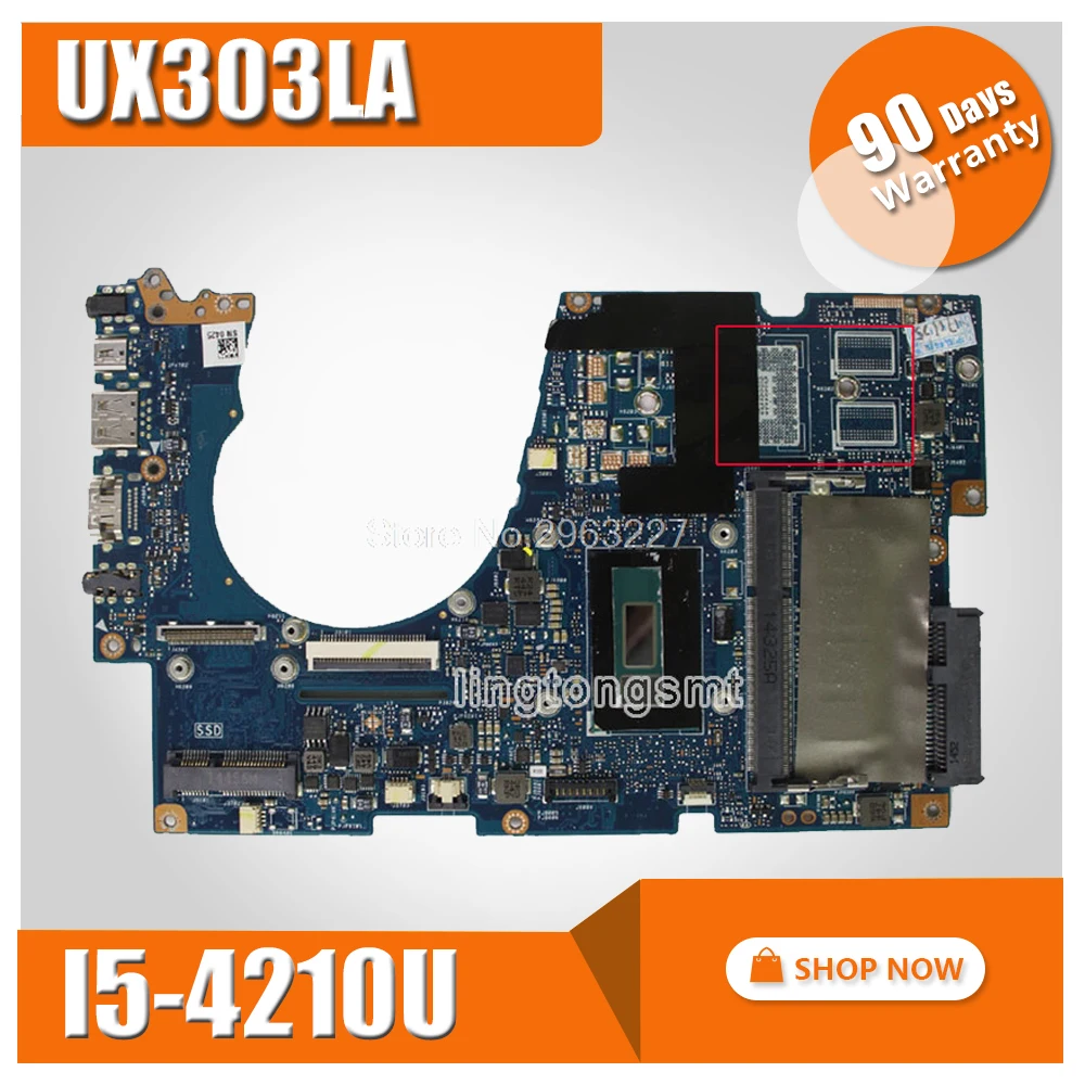 UX303LA материнской REV2.0 I5-4210U Процессор для ASUS UX303LN UX303L UX303LA Материнская плата ноутбука UX303LA плата UX303LA материнская плата