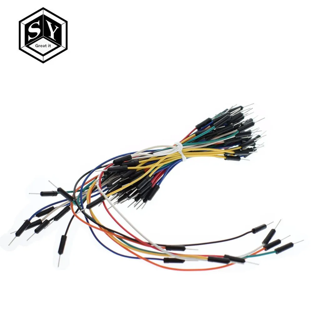 

Great IT Smart Electronic DIY kit 65PCS Jump Wire Cable Male to Male Flexible Jumper Wires for Arduino Breadboard wire DIY