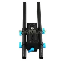 FOTGA DP3000 15mm de Rod del Carril Placa Base Avanzada Para HDV DSLR Sigue el Foco Rig 5D2 envío libre