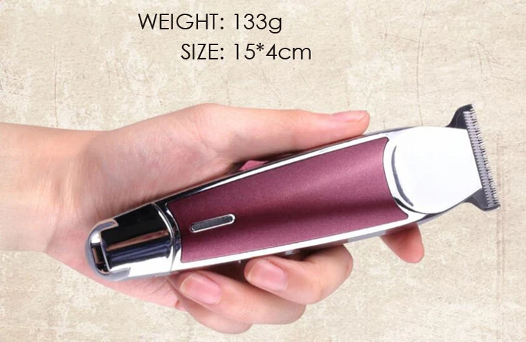 Professional Electric Hair Clipper Steel Blade Rechargeable Hair Trimmer for Men Salon Precision 0.1mm Shaving Haircut Machine