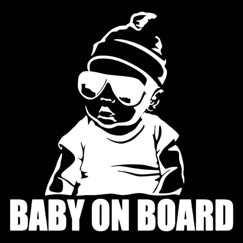 15.515.2cm Car Sticker Auto Door Baby On Board Funny Car Decal Reflective 3D Car Stickers Vinyl Car Styling Black SilverLaser (5)
