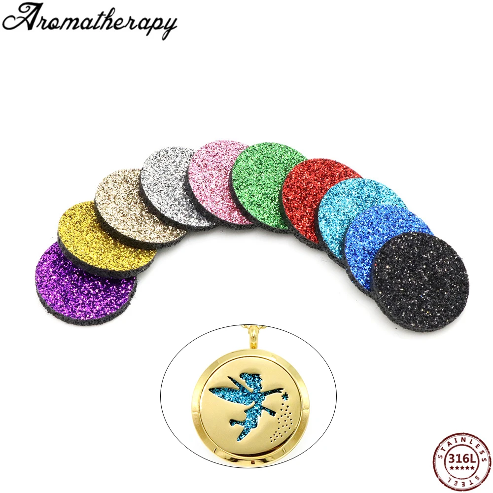 

Mixed Colorful Spacers Thick Felt Refill Pads For Aromatherapy Essential Oil Diffuser Locket Perfume Necklace DIY Jewelry Pads